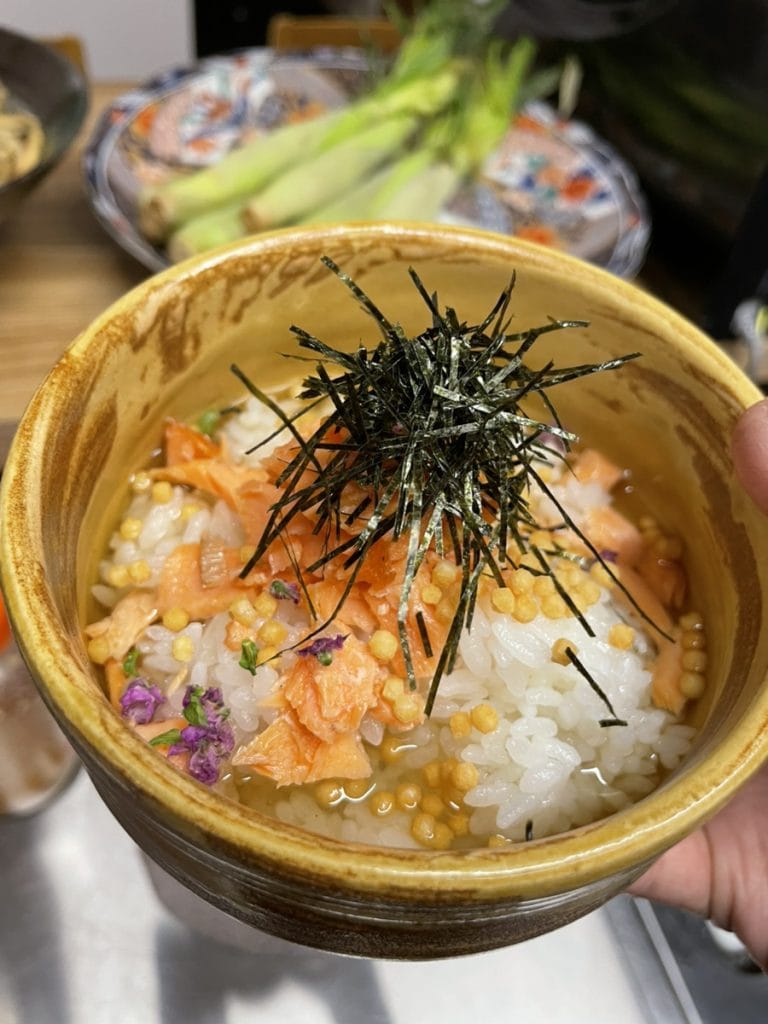 炭火焼きシャケ茶漬け